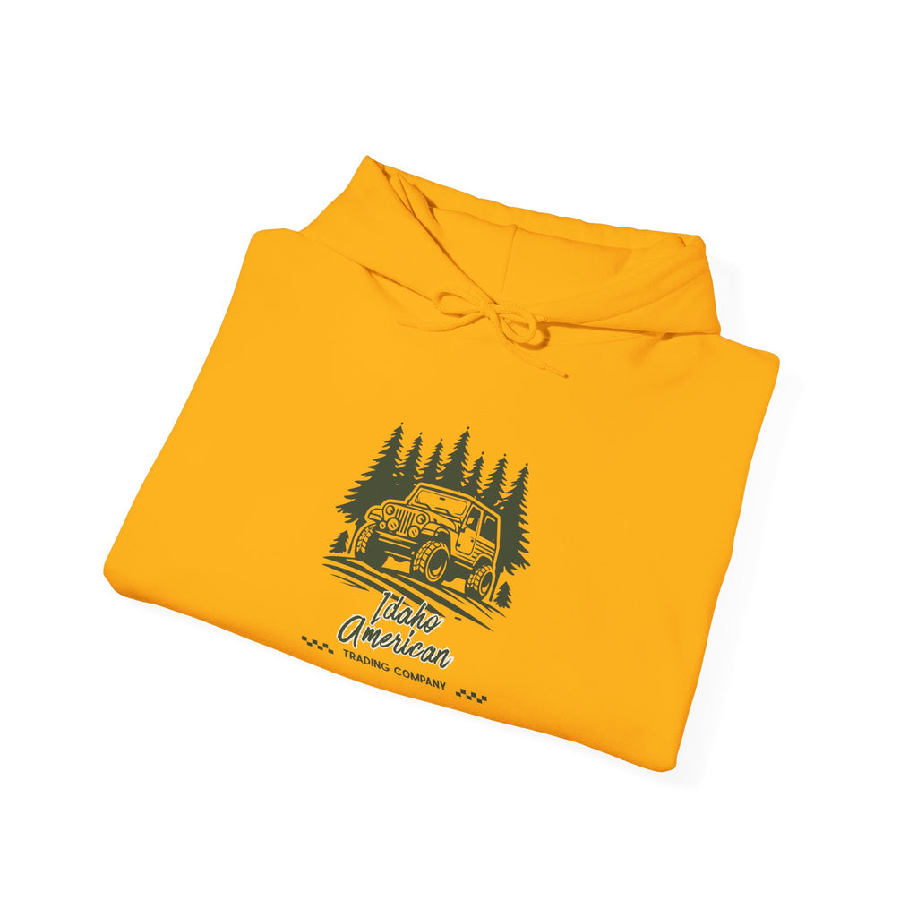 Idaho American Trading Co. Off-Roading Jeep Hoodie with Sleeve Logo
