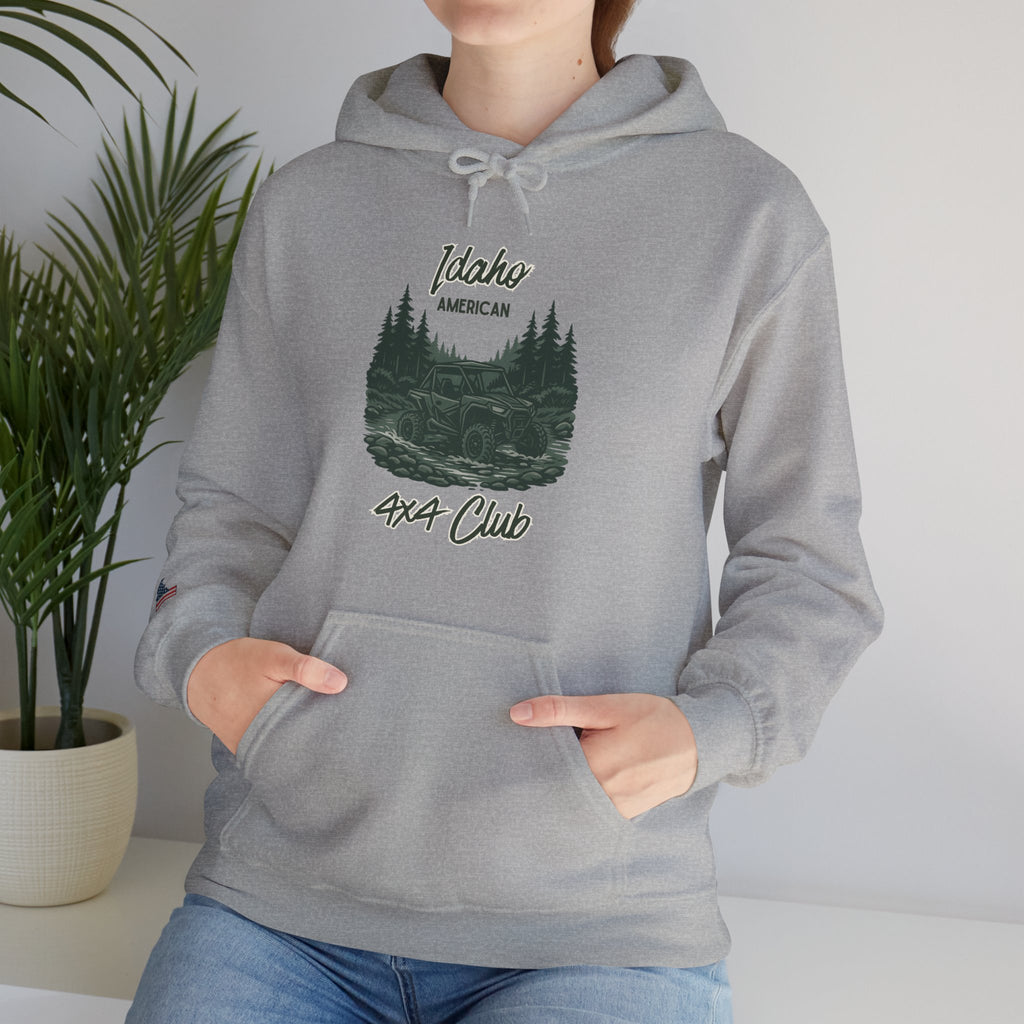 Idaho American 4x4 Club Hoodie with Sleeve Logo