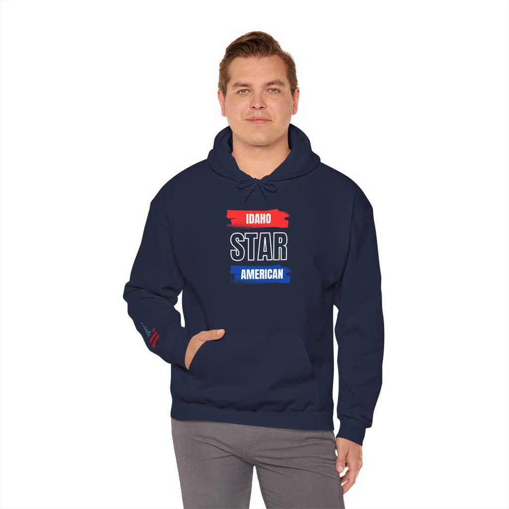 Idaho American 'Star' Hoodie with Sleeve Logo