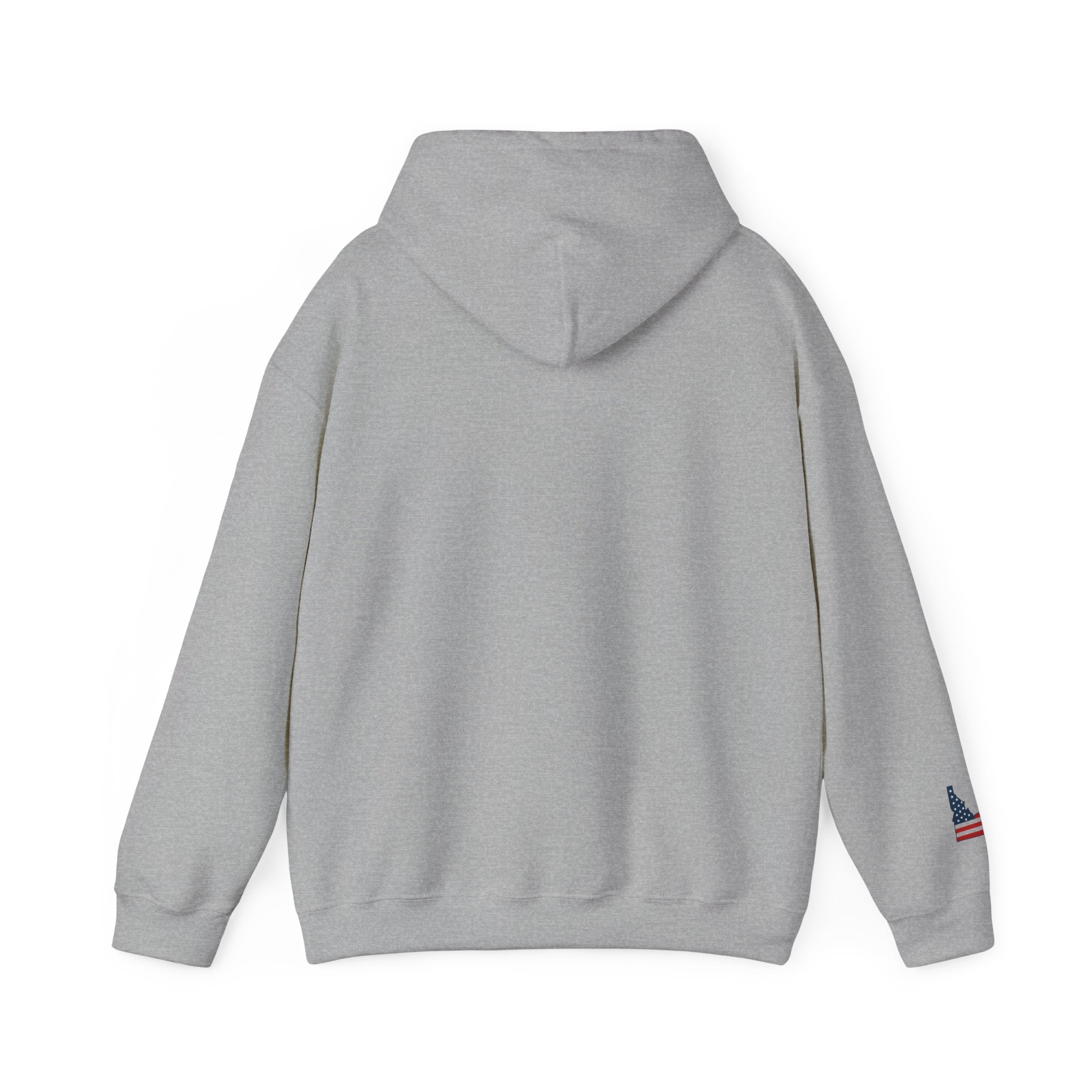 Idaho American Beauty Hoodie with Sleeve Logo