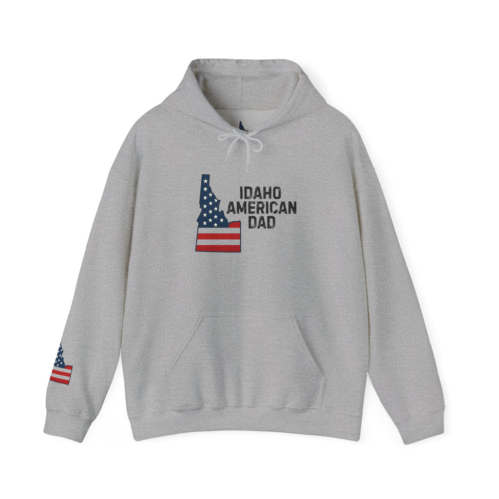 Idaho American Dad Hoodie with Sleeve Logo
