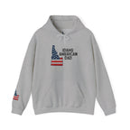 Idaho American Dad Hoodie with Sleeve Logo