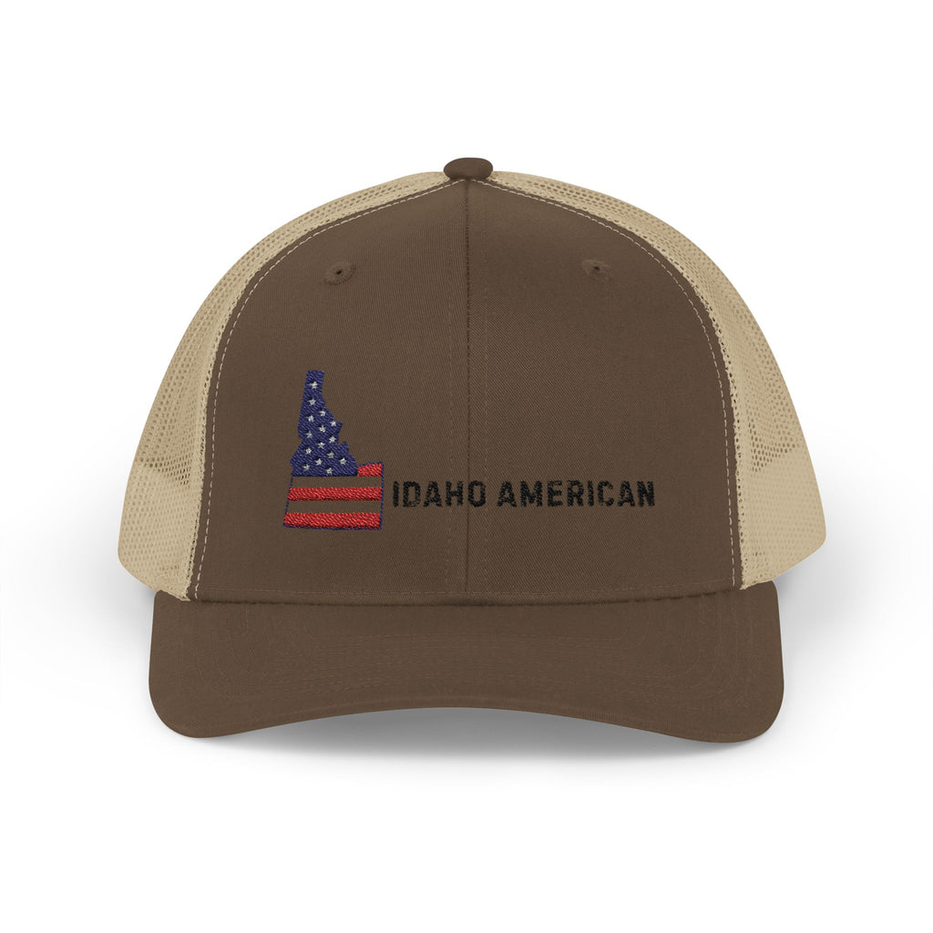 'Idaho American' Embroidered Snapback Trucker Cap