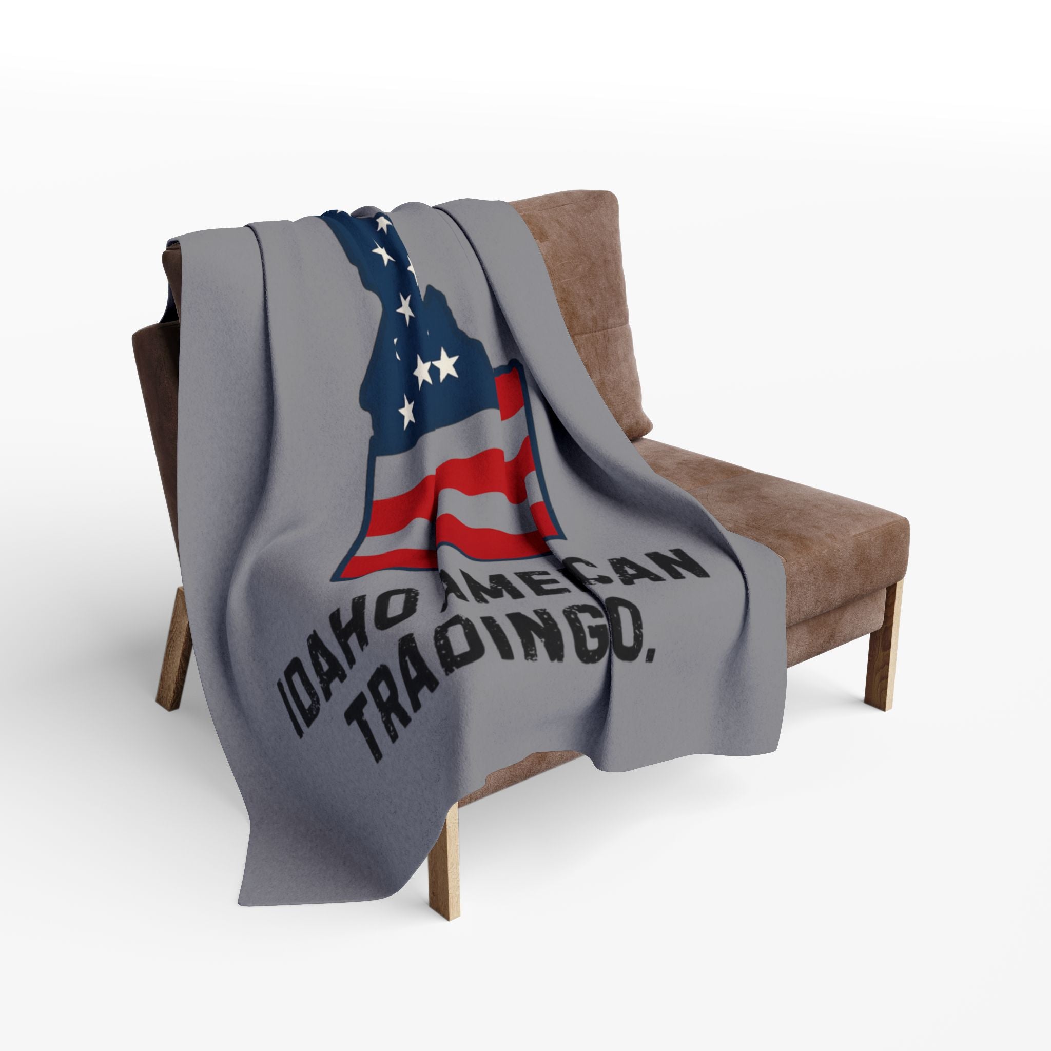Idaho American Trading Co. Fleece Throw Blanket